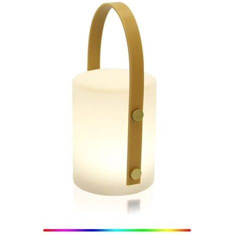 Lampada da Tavolo Esterna Vtizikl, Lampada RGB a 8 Colori Regolabile, Lanterna Portatile Ricaricabile Senza Fili Impermeabile per Atmosfera, per Camera da Letto, Campeggio all'Aperto, Soggiorno e Terr (1/5)
