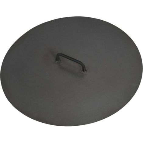 Couvercle pour barbecue et plancha 101,5 cm – Acier brut – Pour braséros BALI, DUBAI, POLO, PORTO, VIKING, INDIANA, SANTIAGO, PANAMA (1/3)
