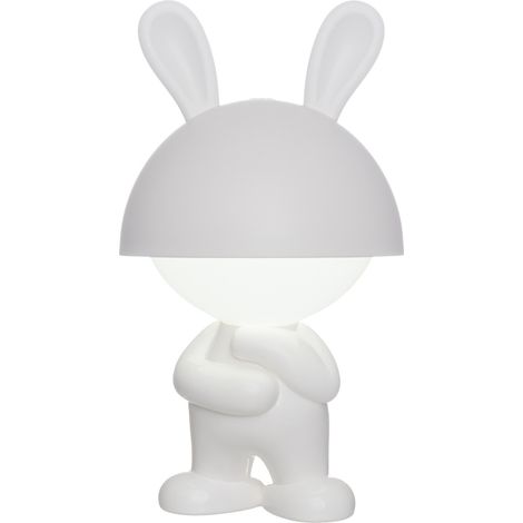 Lampe de chevet décorative, petit lapin garçon, 17 x 17 x 30 cm (1/5)