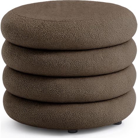 Teddy-Sitzhocker mit Stauraum 55 cm MOLLIS Braun (1/5)