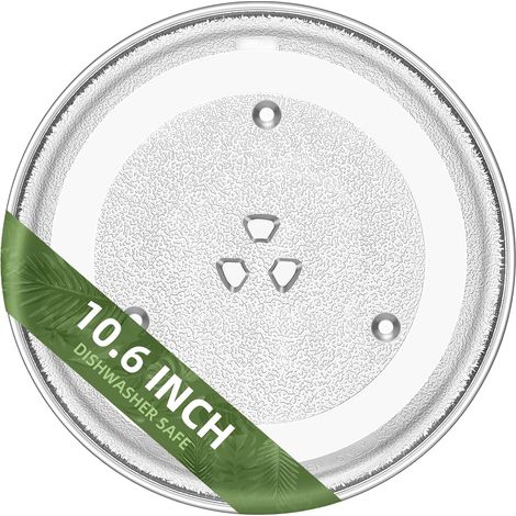 Plateau Verre Micro-ondes 27,5cm - Pièce WB48X21336 - Compatible GE - Remplacement Robuste (1/5)