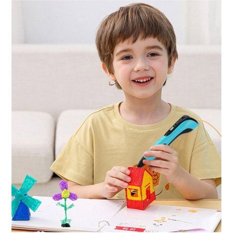 Stylo 3D - Stylo 3D pour enfants - Kit de démarrage stylo 3D - Avec écran LCD - 10 couleurs - Câble de 5 mètres- Dessin et peint (1/5)