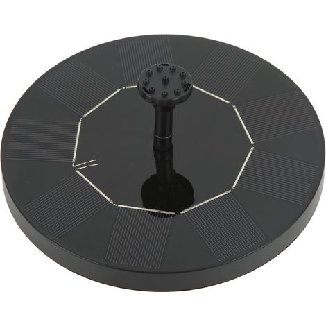 Fontaine solaire à eau circulaire fiable pour abreuvoir oiseaux, pompe 4.5V DC, jardin extérieur (1/5)