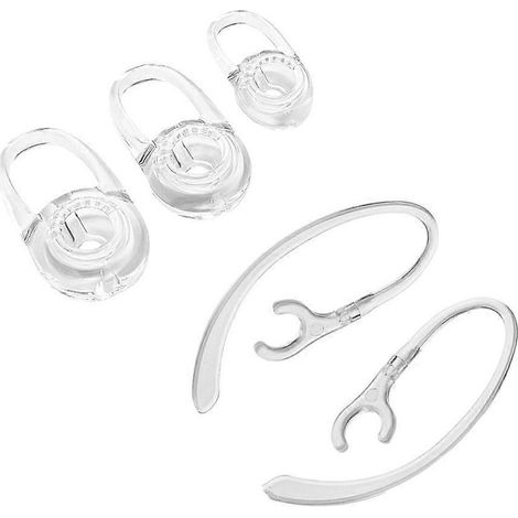Bouchons d'oreilles élastiques antibruit avec crochets d'oreille pour Plantronics Marque M155/2M165-1- (1/4)