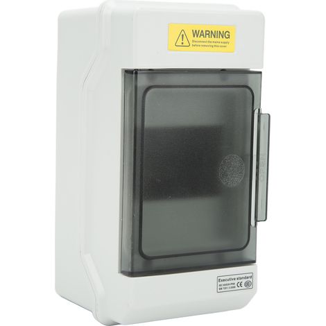 Boîtier de distribution photovoltaïque extérieur IP66 étanche à l'eau et à la poussière, disjoncteur 4 voies avec barre de cuivre unique