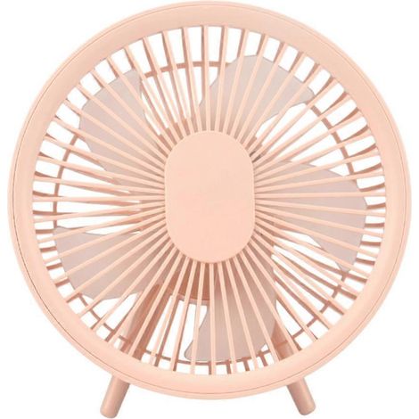 Ventilateur de bureau à 4 vitesses avec batterie Li et lumière LED pour l'extérieur (1/4)