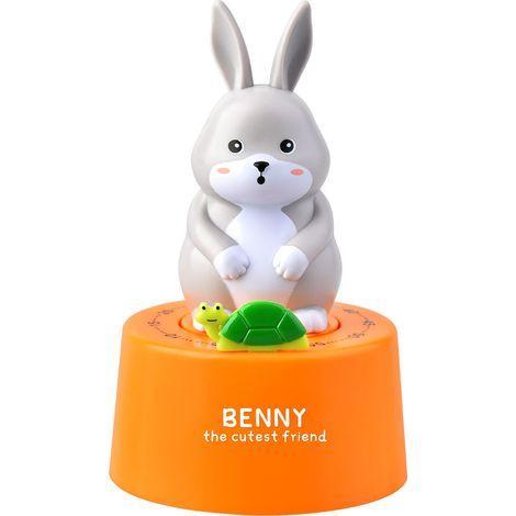 Niedlicher mechanischer 60-Minuten-Kochtimer mit Cartoon-Tieren für Küche, Weihnachtsgeschenk, Dekoration RB713 Orange (1/5)