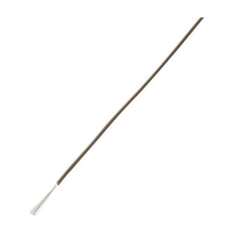 TRU COMPONENTS 1566848 Fil de câblage LiY 1 x 0.14 mm² marron 10 m (1/2)