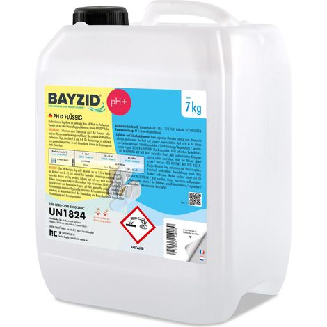 7 kg BAYZID pH plus liquide - pour une valeur de pH optimale et une excellente qualité de l'eau