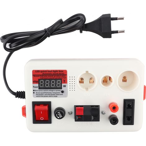 Testeur rapide de lampe LED, vérificateur de tension et puissance lumineuse 220V, prise UE (type A) (1/5)