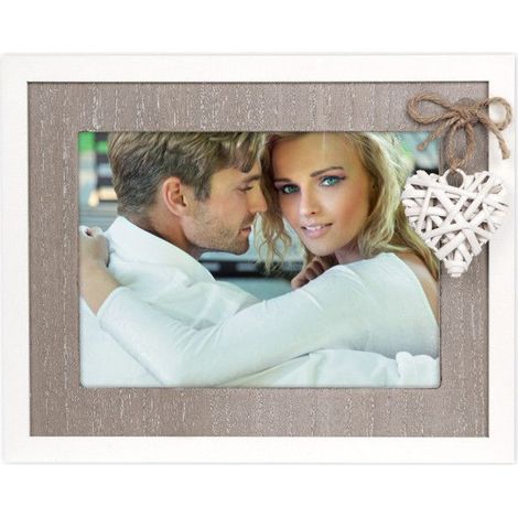 Cadre Photo - ZEP - WW5957 - Bois Blanc - 13x19 cm - Design Contemporain - Léger 0,38 kg (1/2)