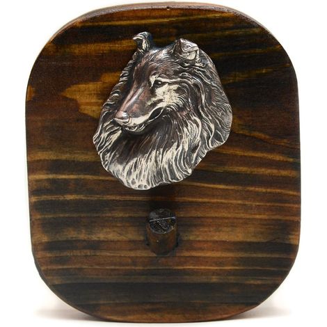 Rough Collie - gancio per guinzaglio, gancio per medaglie con un cane, gancio per chiavi di Art-Dog (1/5)