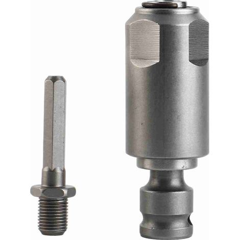 Schlagschrauberadapter aus hochkohlenstoffhaltigem Stahl mit 2 Löchern und 2 Nuten, für Elektrohammer (1/5)