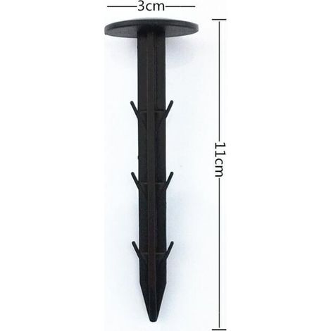 Confezione da 30 paletti da giardino in plastica da 11 cm per teli di controllo delle erbacce (1/4)