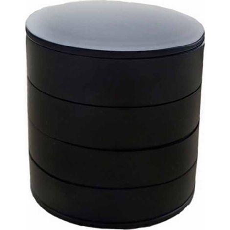 Boîte De Rangement Pour Bijoux - Organiseur Rotatif À 4 Niveaux - Pour Boucles D'oreilles Colliers Bracelets Anneaux - 1 Pièce (1/5)