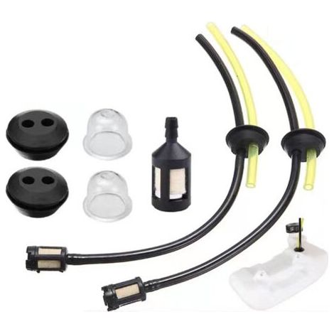 Kit de 7 accessoires pour débroussailleuse – Durites essence 24 cm et 15 cm – Compatible moteurs 2 temps et 4 temps – Filtre essence inclus (1/3)