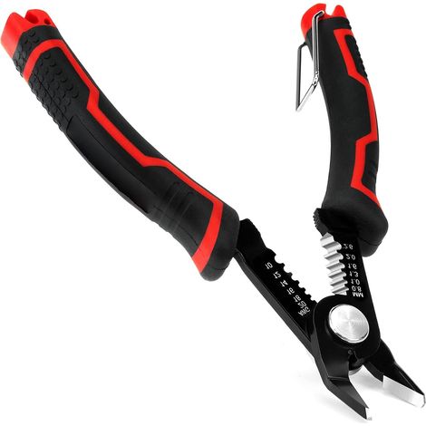 1 coupe-fil de 12,7 cm, outil de dénudage de câble, pince coupante latérale 3 en 1, pince coupante de fil, poignée ergonomique antidérapante, convient pour la réparation électrique, les appareils