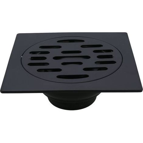 Black-Deodorant Siphon de sol pour salle de douche Siphon de sol en acier inoxydable Lavabo de salle de bain Siphon de sol Machine à laver Toilettes Douche Siphon de sol de cuisine (Siphon de sol ordi (1/5)