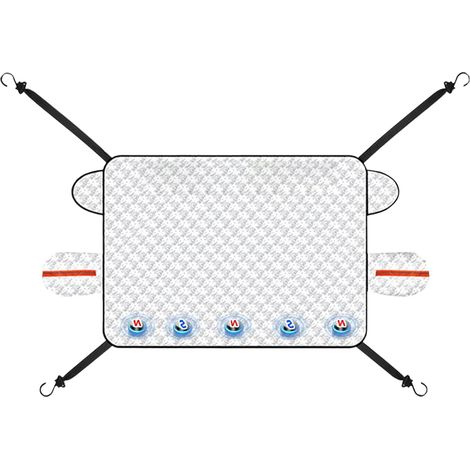 Housses de Pare-Brise de Voiture – Couverture de Pare-Brise de Neige avec Bords magnétiques, 3 Couches de Protection imperméable et antigel pour Pluie, Soleil, Automobile, VUS, Camion, Camping-Car (1/5)