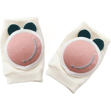 1 paire de genouillères pour bébé, protections de genoux antidérapantes et douces pour les premiers pas, adaptées aux bébés de 0 à 36 mois