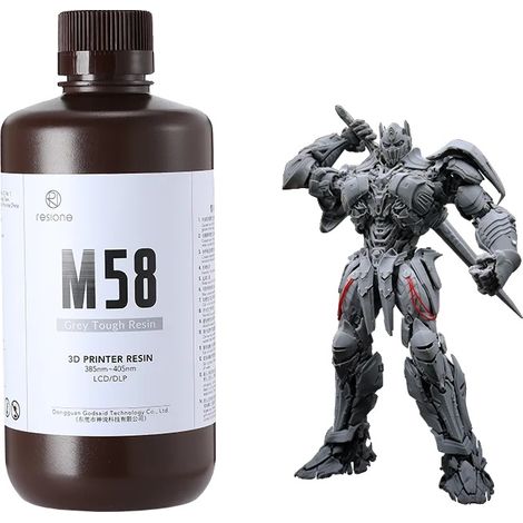 Resina per stampanti 3D, resistenza migliorata, elevata precisione dimensionale, M58-1000G (1/2)