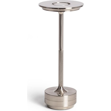 Lámpara de Mesa LED Portátil con Batería USB Recargable Astrid Plateado (1/5)