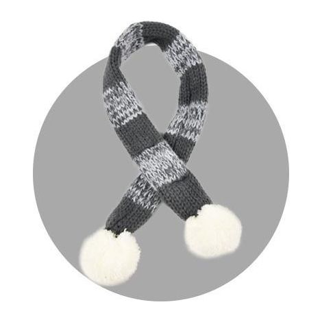 Pull Echarpe fantaisie pour chien 2 en 1 Gris Taille : T20