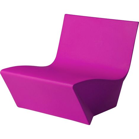Kami Ichi Fucsia dolce - No cuscino originale slide di design per giardino esterno interno colorata moderna polietilene made in Italy sedia seduta poltrona