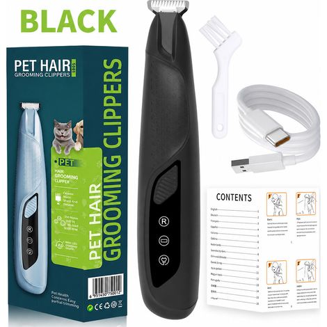 Tondeuse Électrique pour Animaux - Coupe Précise des Poils des Pattes, Oreilles et Zones Sensibles