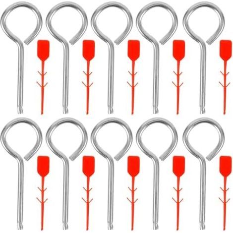 Locking Pins for Fire Extinguishers, 10 Pieces, Metal Safety Accessories, Easy to Install, Fire Equipment, Accidental Activation Protection (1/5)