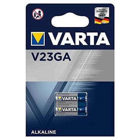 Varta v23ga batteria alcalina 12v blister 2 unità ø10,3x28,5mm