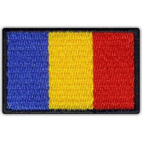 Aufnäher mit rumänischer Flagge – Magnetische Rückseite – Gestickter Aufnäher/Abzeichen/Emblem