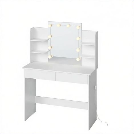 Coiffeuse durable, table de maquillage avec miroir LED (uniquement avec table de maquillage)