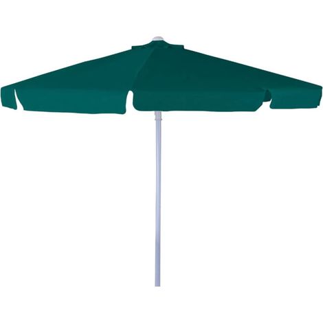 OMBRELLONE D.3MT VERDE STRUTTURA ACCIAIO P.48 8 ST. CON FLAP E CARRUCOLA 160GR (1/4)