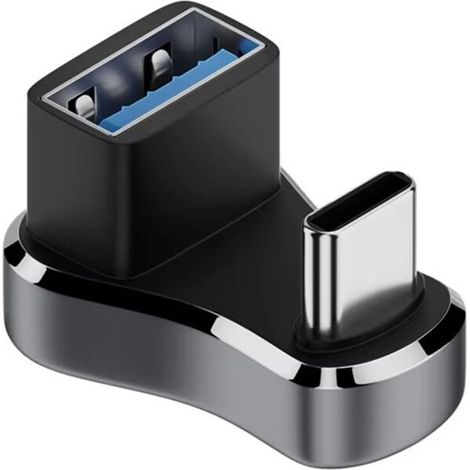 Adaptateur USB-C coudé 180 degrés charge PD pour te convertisseur interface CU AC 10G 36W (1/5)