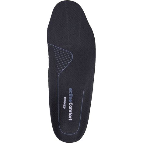 RUNNEX® Semi-orthopädische Einlegesohle activeComfort mid Gr.47 schw/bl, 5407-47 (1/5)
