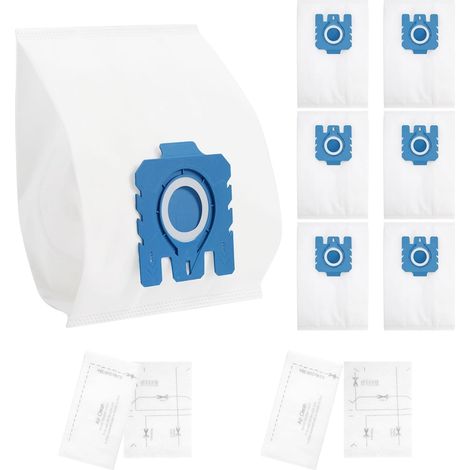 Lot de 6 sacs à poussière de rechange, compatibles avec les aspirateurs Miele série GN Classic C3, Complete C2 et Complete C1. (1/5)