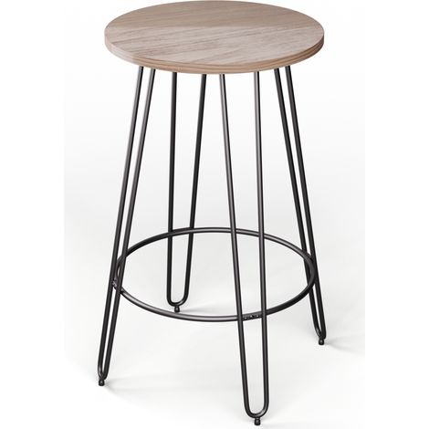 blumfeldt Bartisch, Stehtisch für Küche, Massivholz Tisch 120x60 cm, Stabiler Bistro & Bar Stehtisch Rechteckig, Kleiner Holz-Bartisch, Hochtisch Einfach zu Montieren, Robuster Esstisch Klein