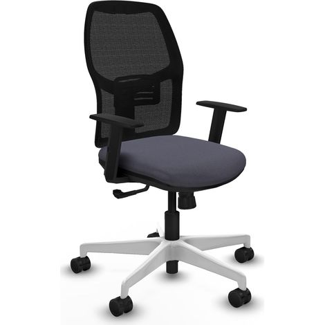 Silla de oficina piqueras y crespo alfera negra malla (1/2)