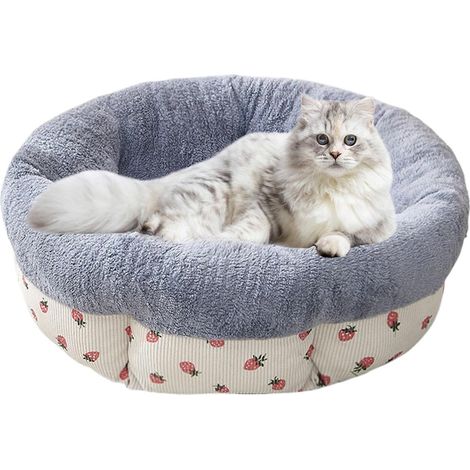 Lit rond en forme de donut pour chat (1/5)