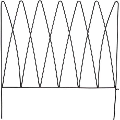 Esschert Design – Élément de bordure de massif motif vagues – Métal, longueur 58 cm (1/5)