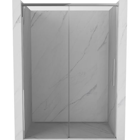 Mexen Rox Schiebetür Duschwand 145 cm, transparent, Chrom - 8C2-145-000-01-00
