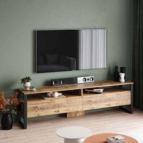 TV-Möbelset Zobel atlantisches Kiefernholz Melamin 180x56x35,5 cm (1/5)