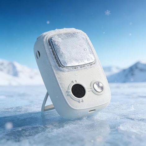 Ventilateur Portable Rechargeable - Design Compact et Élégant, Multifonction pour le Cou, à la Main, sur Table ou Parapluie (1/5)