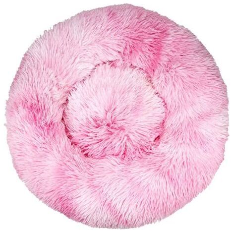 BUNTHAUS Lit pour chat, coussin moelleux, doux lavable pour chiens chats (dégradé rose, 40 cm), Ensoleillé (1/5)