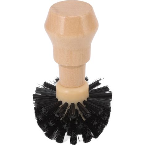 Brosse de nettoyage pour porte-filtre, brosse de nettoyage professionnelle portable pour tasseur à café avec manche en bois, outil de cuisine 58 mm/2,28 pouces (1/5)