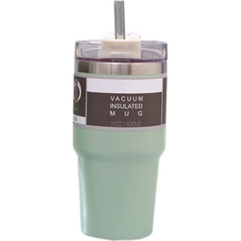 1 Gobelet isotherme,acier inoxydable,double paroi,paille,peinture diamant,bureau voyage (1/5)