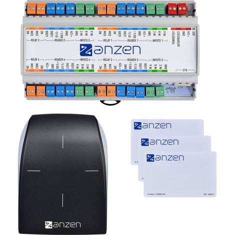 Pack contrôle d'accès : 1 centrale 4 portes, 1 lecteur sécurisé OSDP et 3 badges - AIPHONE AZPACKSECUR