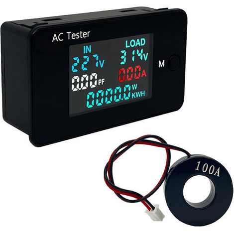 KWS-AC305 Wattmeter Leistungsmesser Doppelvoltmeter-- (1/5)