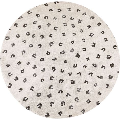 Teppich AFIS Beige ø 140 cm Baumwolle
